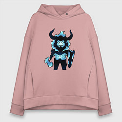 Женское худи оверсайз Айрон - поднятие уровня в одиночку