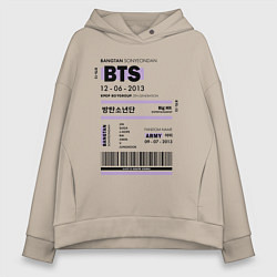 Женское худи оверсайз Bts ticket