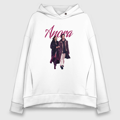 Женское худи оверсайз Анора / Белый – фото 1