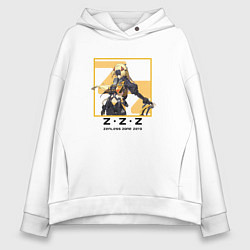 Толстовка оверсайз женская Гашетка - Zenless Zone Zero, цвет: белый