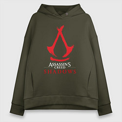 Женское худи оверсайз Assassins Creed Shadows - badge