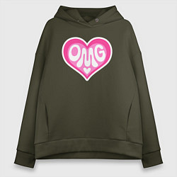 Женское худи оверсайз Oh my god love