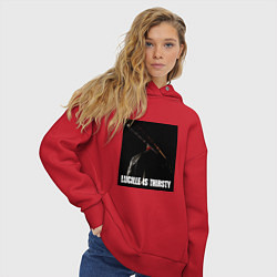 Толстовка оверсайз женская Ниган, цвет: красный — фото 2