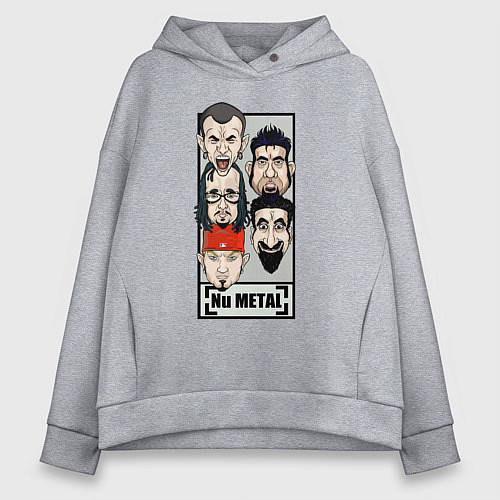 Женское худи оверсайз Ego / Меланж – фото 1