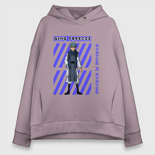 Женское худи оверсайз Хантер Гинг / Сиреневый – фото 1