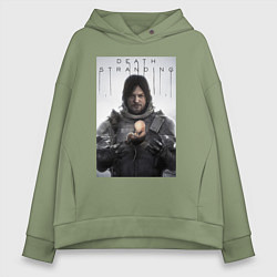 Толстовка оверсайз женская Death Stranding - Norman Reedus, цвет: авокадо