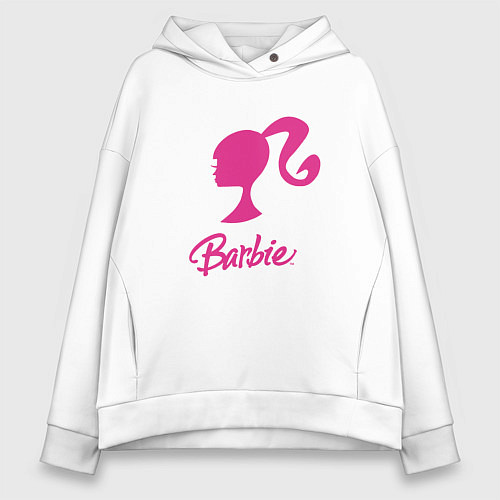 Женское худи оверсайз Барби кукла / Белый – фото 1