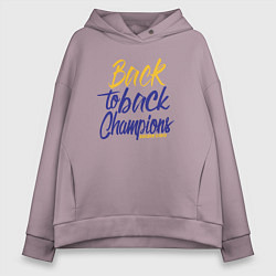 Толстовка оверсайз женская Golden State back to back, цвет: сиреневый