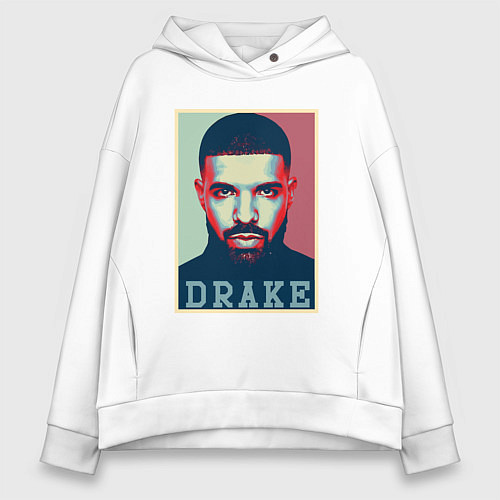Женское худи оверсайз Drake / Белый – фото 1