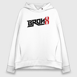 Толстовка оверсайз женская USA Bronx, цвет: белый