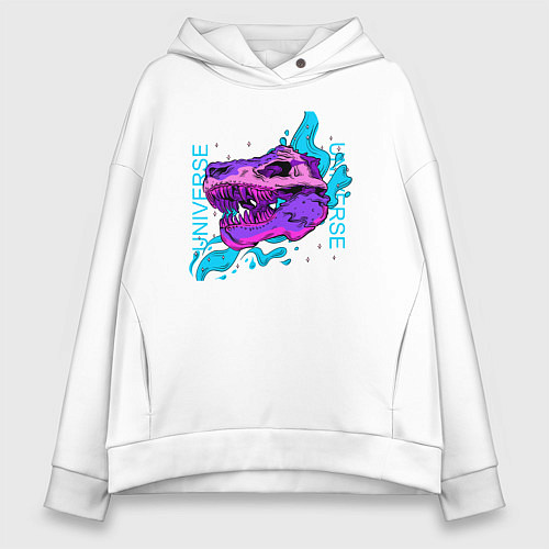 Женское худи оверсайз Universe / Белый – фото 1