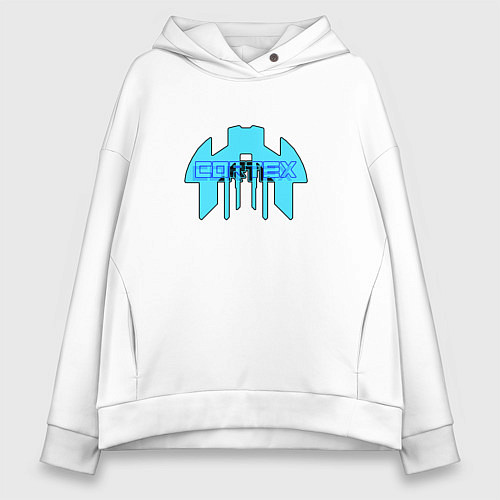 Женское худи оверсайз Cortex голубой aneurism iv / Белый – фото 1