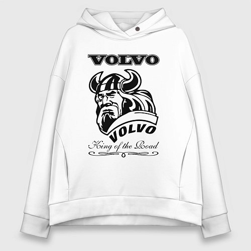 Женское худи оверсайз Volvo viking / Белый – фото 1