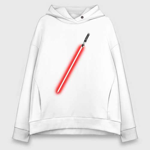 Женское худи оверсайз Меч ситха звёздные войны / Белый – фото 1