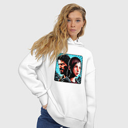 Толстовка оверсайз женская Элли и Джоэл - одни из нас, цвет: белый — фото 2