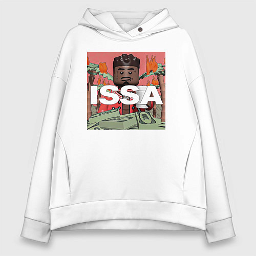 Женское худи оверсайз 21 savage / Белый – фото 1