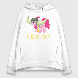 Женское худи оверсайз Пинки Пай пони викинг