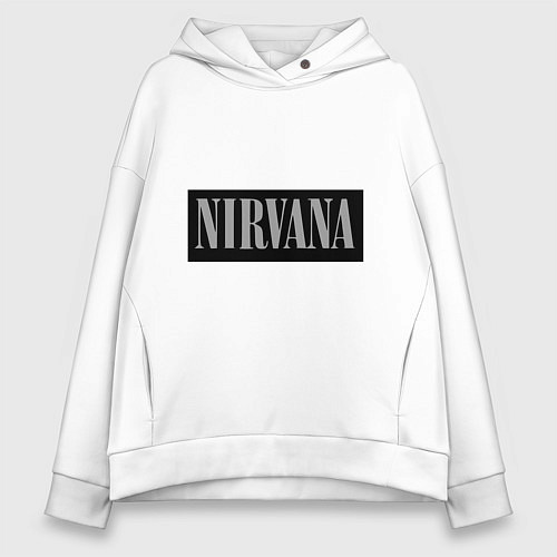Женское худи оверсайз Нирвана / Белый – фото 1