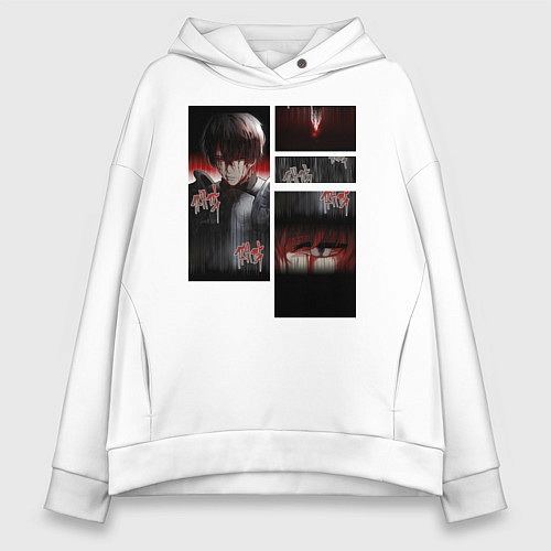 Женское худи оверсайз Ранкер который живёт второй раз / Белый – фото 1