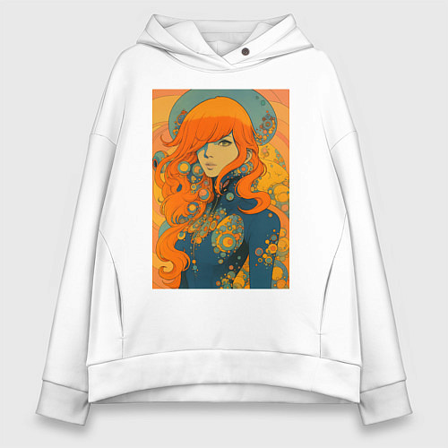 Женское худи оверсайз Ундина / Белый – фото 1