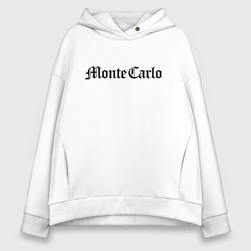 Женское худи оверсайз Monte Carlo - Monaco / Белый – фото 1
