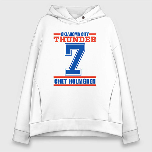 Женское худи оверсайз Chet Holmgren / Белый – фото 1