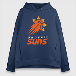 Толстовка оверсайз женская Команда Финикс Санз, цвет: тёмно-синий