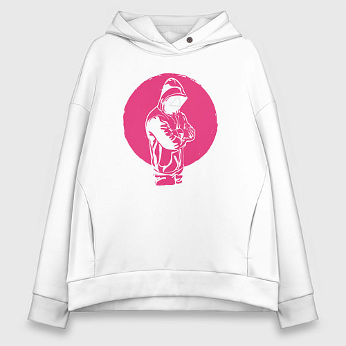 Женское худи оверсайз Squid game army / Белый – фото 1