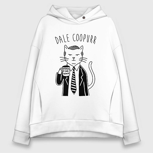 Женское худи оверсайз Dale Coopurr / Белый – фото 1