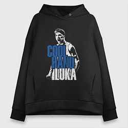 Толстовка оверсайз женская Cool hand Luka, цвет: черный