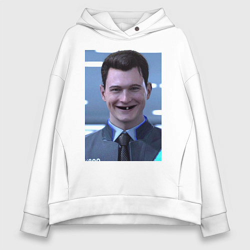 Женское худи оверсайз Коннор мем / Белый – фото 1