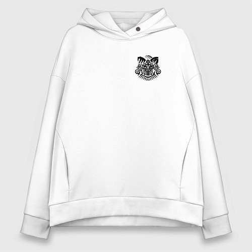 Женское худи оверсайз Тогамэ арт - Ветролом / Белый – фото 1