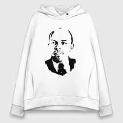 Толстовка оверсайз женская Lenin USSR, цвет: белый