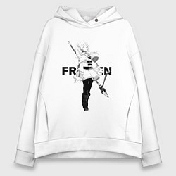 Толстовка оверсайз женская Frieren - эльфийка, цвет: белый