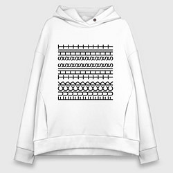 Женское худи оверсайз Fuck this shit pattern