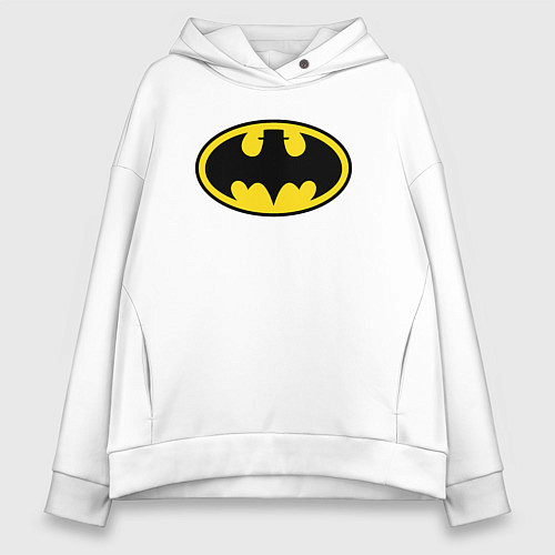 Женское худи оверсайз Heisenberg Batman / Белый – фото 1