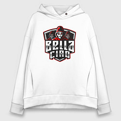 Толстовка оверсайз женская Bella ciao mans, цвет: белый