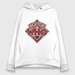 Толстовка оверсайз женская Doctor Who, цвет: белый