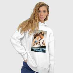 Толстовка оверсайз женская Titanic, цвет: белый — фото 2