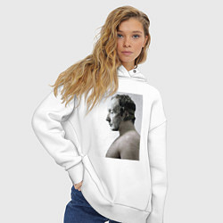 Толстовка оверсайз женская Пила, цвет: белый — фото 2