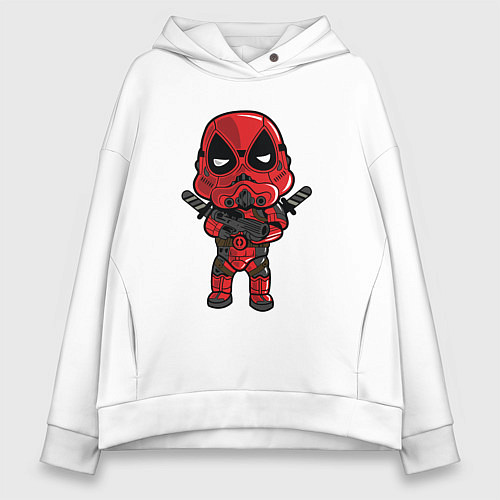 Женское худи оверсайз Trooper Deadpool / Белый – фото 1