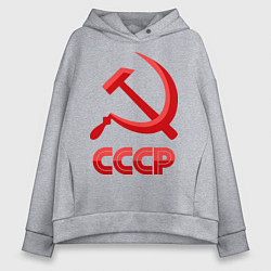 Женское худи оверсайз СССР Логотип