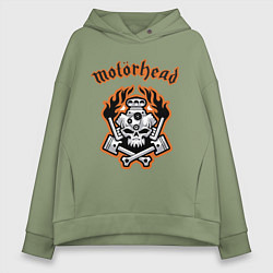 Толстовка оверсайз женская Motorhead, цвет: авокадо