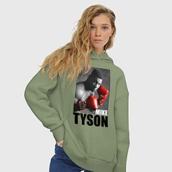 Толстовка оверсайз женская Mike Tyson, цвет: авокадо — фото 2