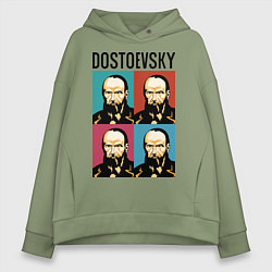 Толстовка оверсайз женская Dostoevsky, цвет: авокадо