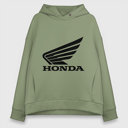 Женское худи оверсайз Honda Motor / Авокадо – фото 1