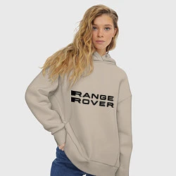 Толстовка оверсайз женская Range Rover, цвет: миндальный — фото 2