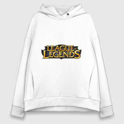 Женское худи оверсайз League of legends / Белый – фото 1