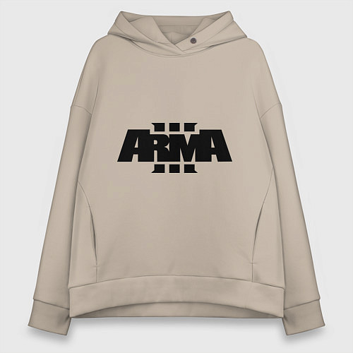 Женское худи оверсайз Arma 3 / Миндальный – фото 1