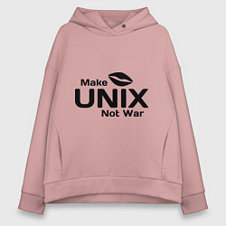 Женское худи оверсайз Make unix, not war